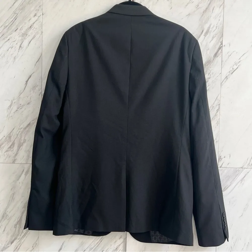 ASOS Men's Single Breasted Suit Jacket Classic Black Blazer Coat Size 38R